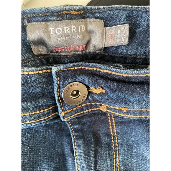 Torrid Jeans Womens 20 Short Bootcut Stretch Comfortable Western Boho Comfy - Picture 8 of 9